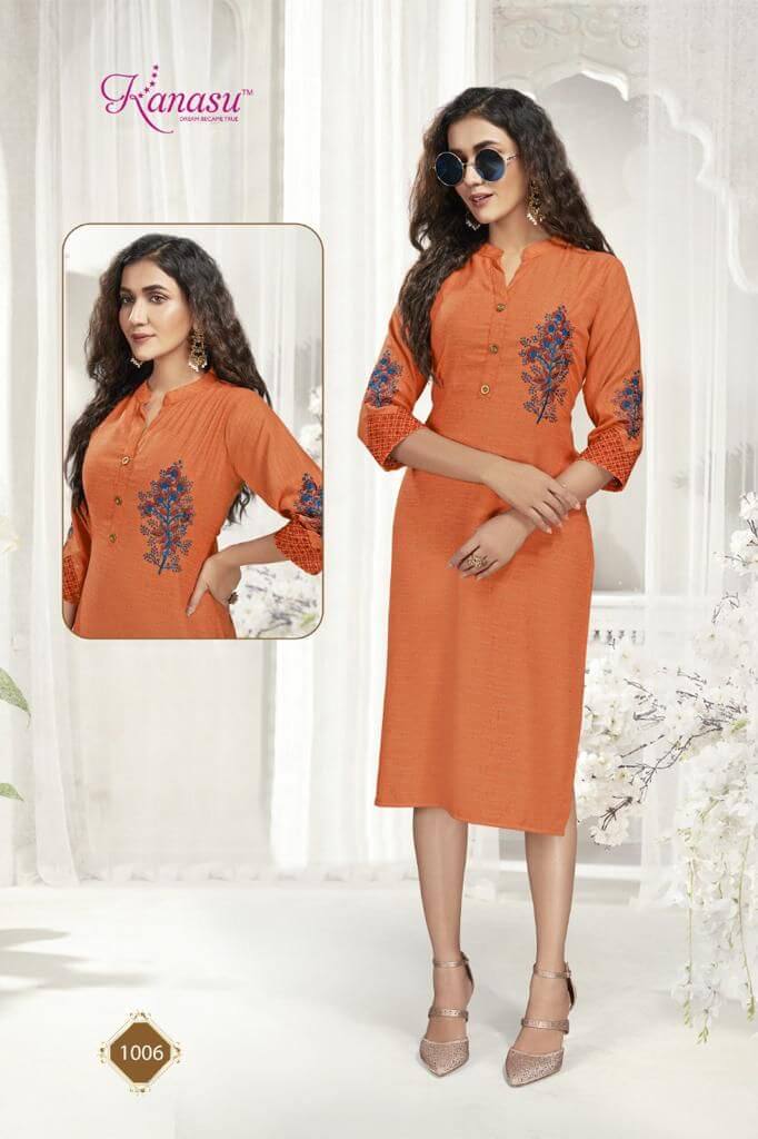 Kanasu Roohi Vol 2 Rayon Kurtis Wholesale Catalog. Purchase Full Catalog of Rayon Kurtis In Wholesale Price Online