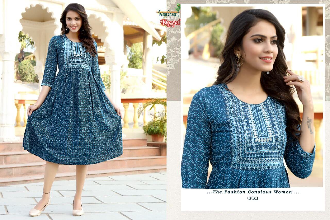 Kanha Koyal Naira Cut Kurtis Wholesale Catalog. Purchase Full Catalog of Naira Cut Kurtis In WHolesale Price Online