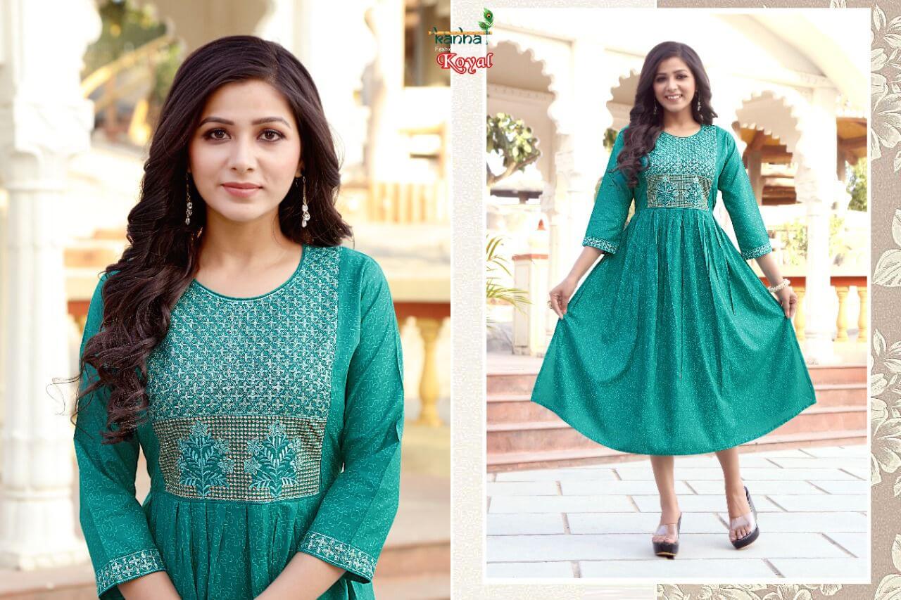 Kanha Koyal Naira Cut Kurtis Wholesale Catalog. Purchase Full Catalog of Naira Cut Kurtis In WHolesale Price Online