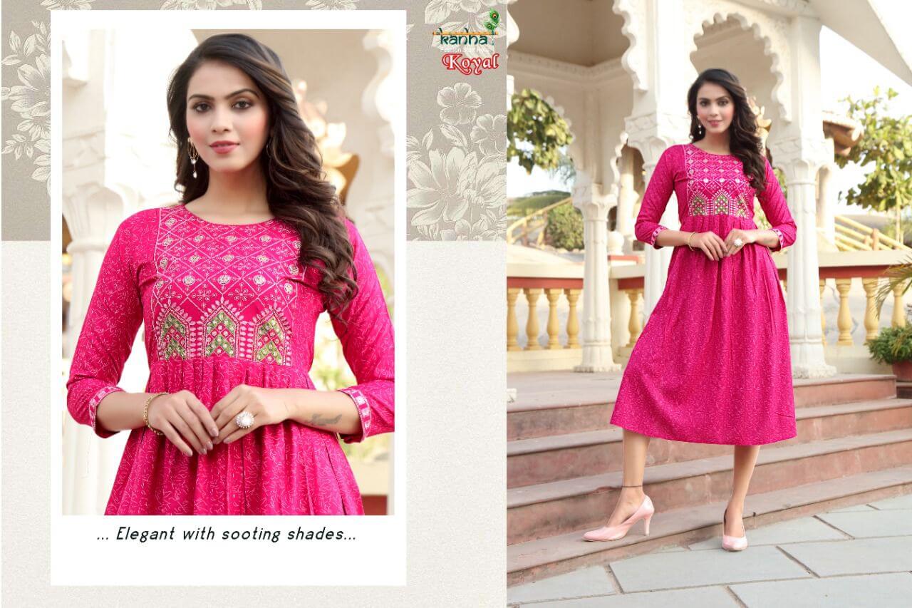 Kanha Koyal Naira Cut Kurtis Wholesale Catalog. Purchase Full Catalog of Naira Cut Kurtis In WHolesale Price Online