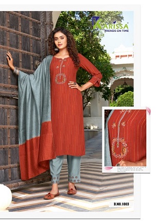 Karissa Aarohi Kurtis Pant With Dupatta wholesale catalog, Buy Full catalog Of Karissa Aarohi Kurtis Pant With Dupatta At wholesale Price