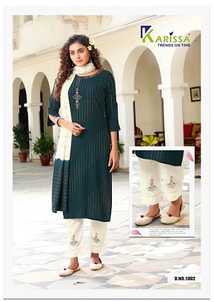 Karissa Aarohi Kurtis Pant With Dupatta wholesale catalog, Buy Full catalog Of Karissa Aarohi Kurtis Pant With Dupatta At wholesale Price