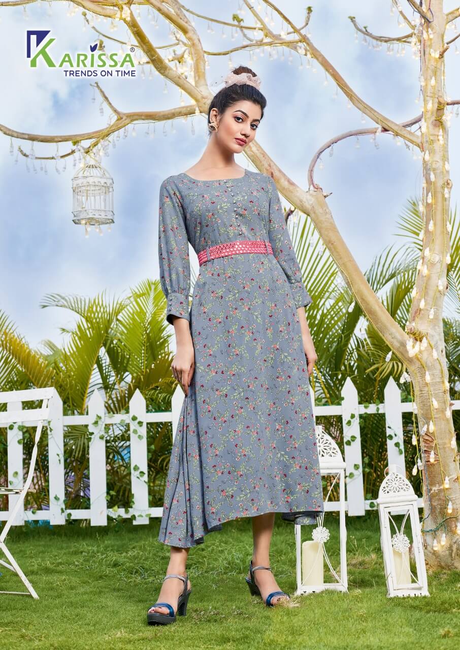 Karissa Kinlee Vol 2 A Line Kurtis Wholesale Catalog. Purchase Full Catalog of A Line Kurtis In Wholesale Price Online