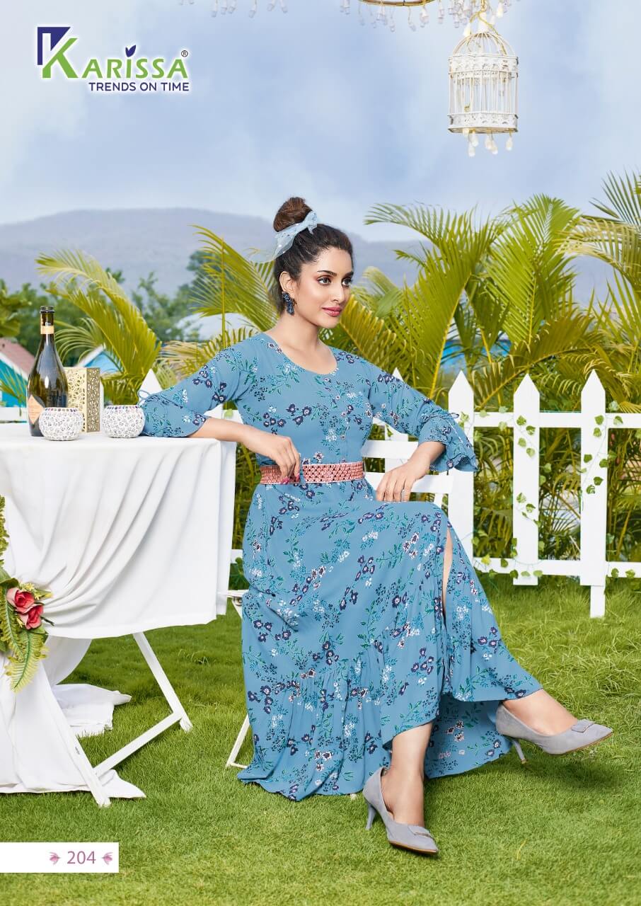 Karissa Kinlee Vol 2 A Line Kurtis Wholesale Catalog. Purchase Full Catalog of A Line Kurtis In Wholesale Price Online