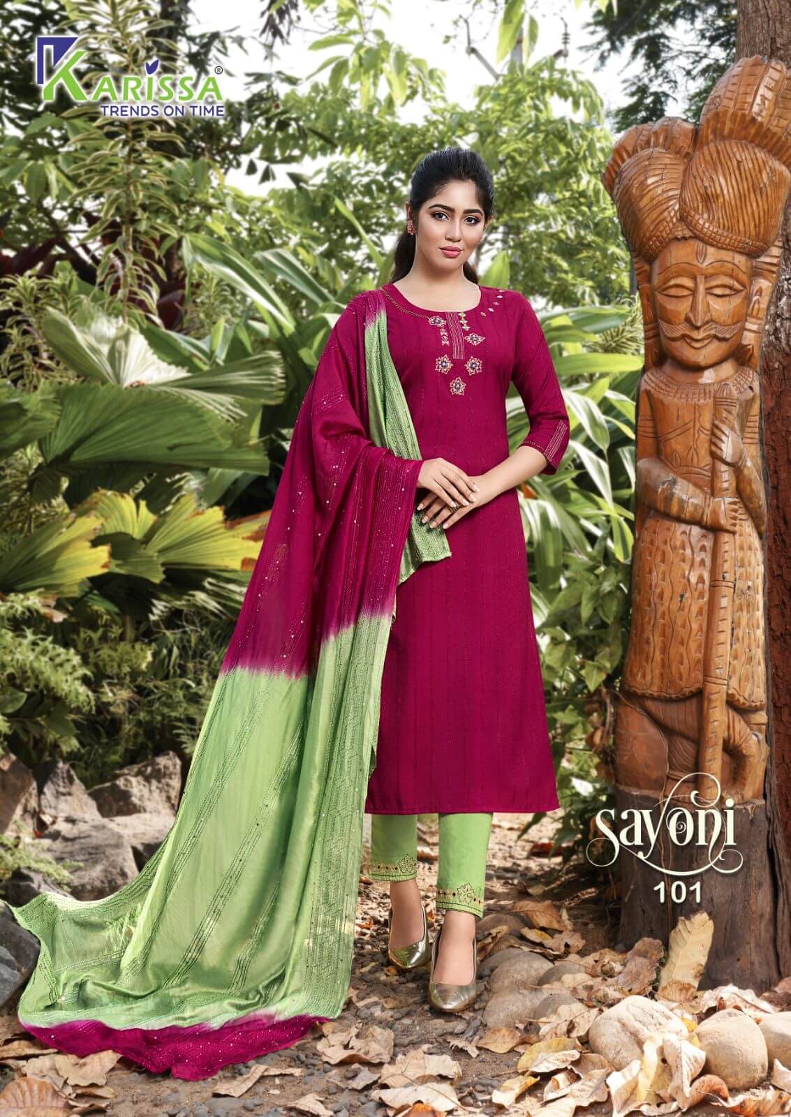 Karissa Sayoni Kurti Pant Dupatta Set Catalog In Wholesale Price. Purchase Full Catalog of Karissa Sayoni In Wholesale Price Online