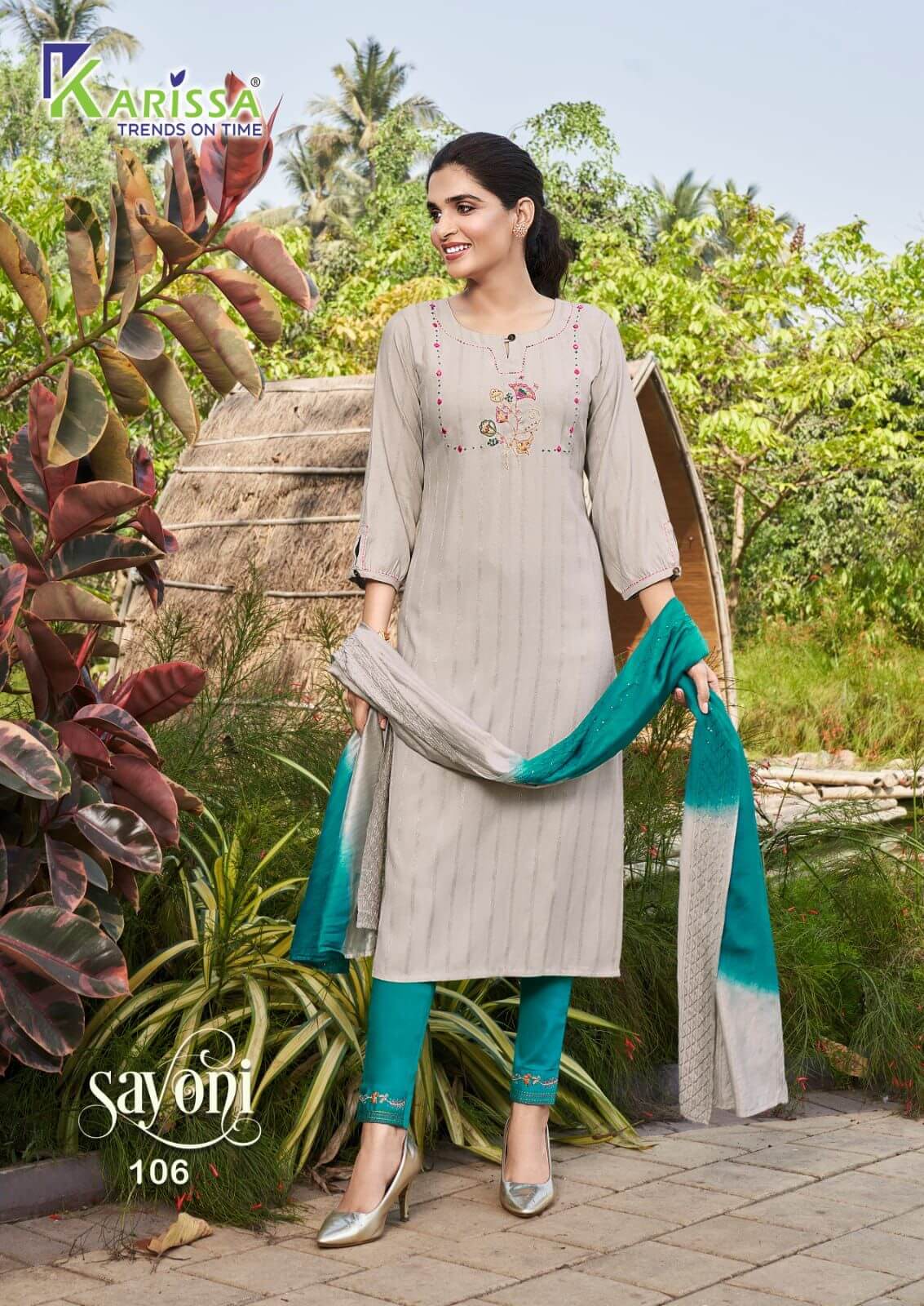 Karissa Sayoni Kurti Pant Dupatta Set Catalog In Wholesale Price. Purchase Full Catalog of Karissa Sayoni In Wholesale Price Online