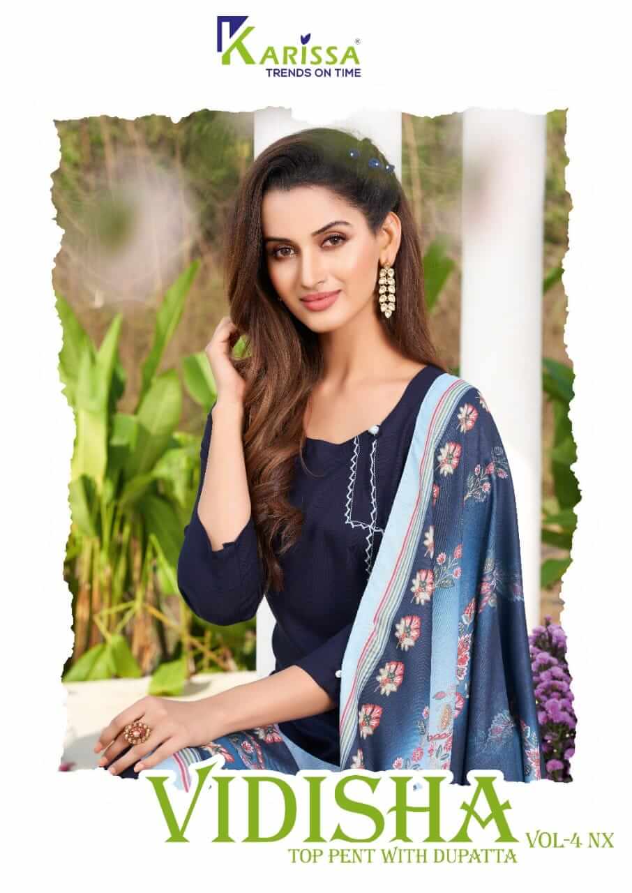 Karissa Vidisha Vol 4 Nx Readymade Dress Wholesale Catalog. Purchase Full Catalog of Readymade Dress Wholesale Price Online