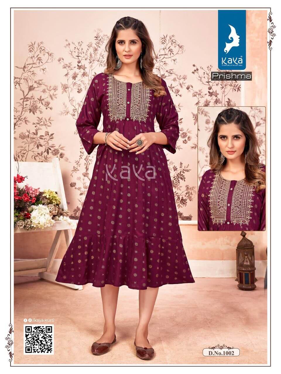 Kaya Prishma Rayon Gown Wholesale Catalog. Purchase Full Catalog of Rayon Gown In Wholesale Price Online