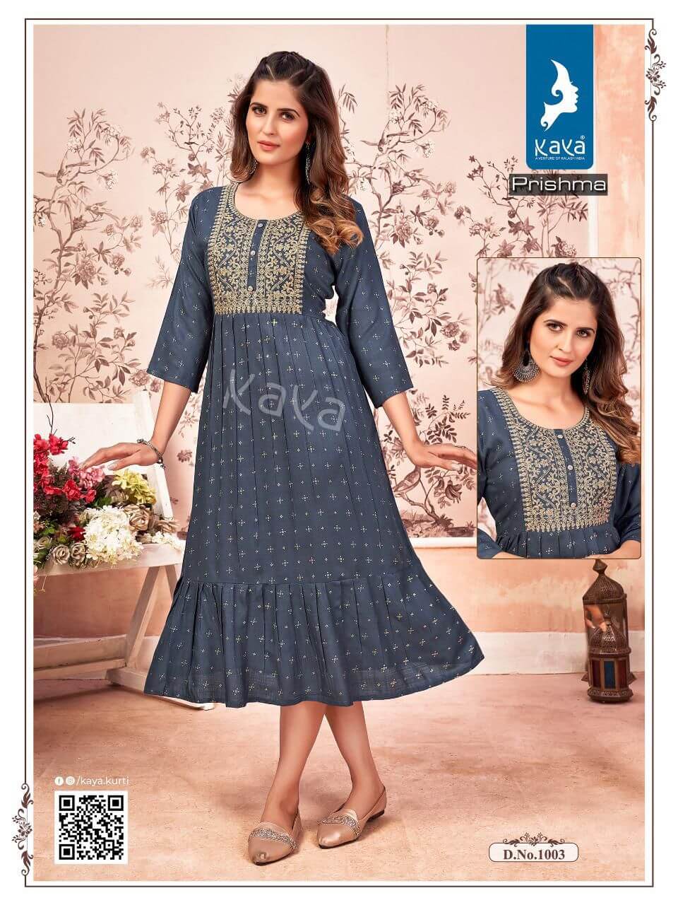 Kaya Prishma Rayon Gown Wholesale Catalog. Purchase Full Catalog of Rayon Gown In Wholesale Price Online