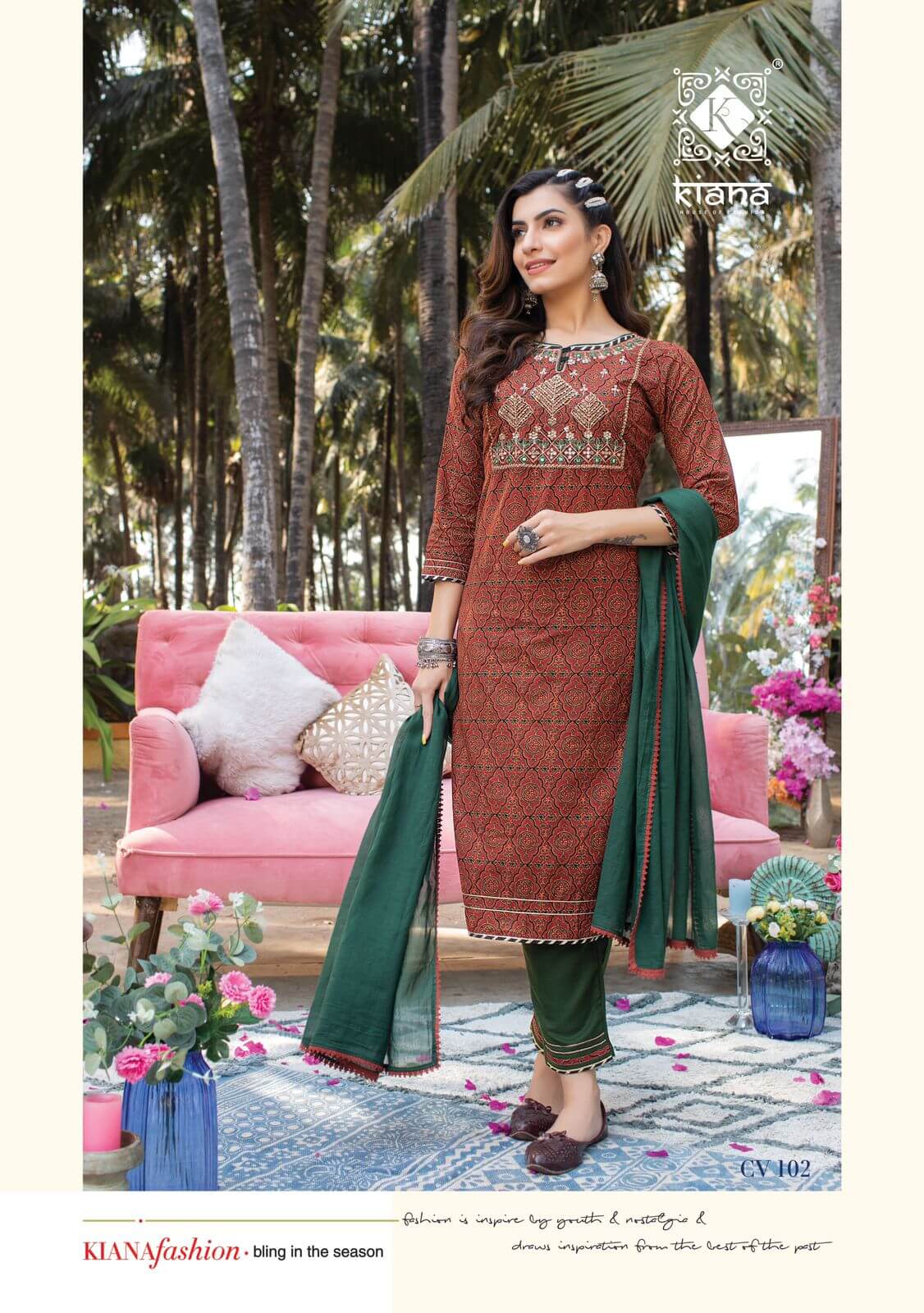 Kiana Cotton Vibe Kurti Bottom Dupatta Set Catalog In Wholesale Price. Purchase Full Catalog of Kiana Cotton Vibe In Wholesale Price Online