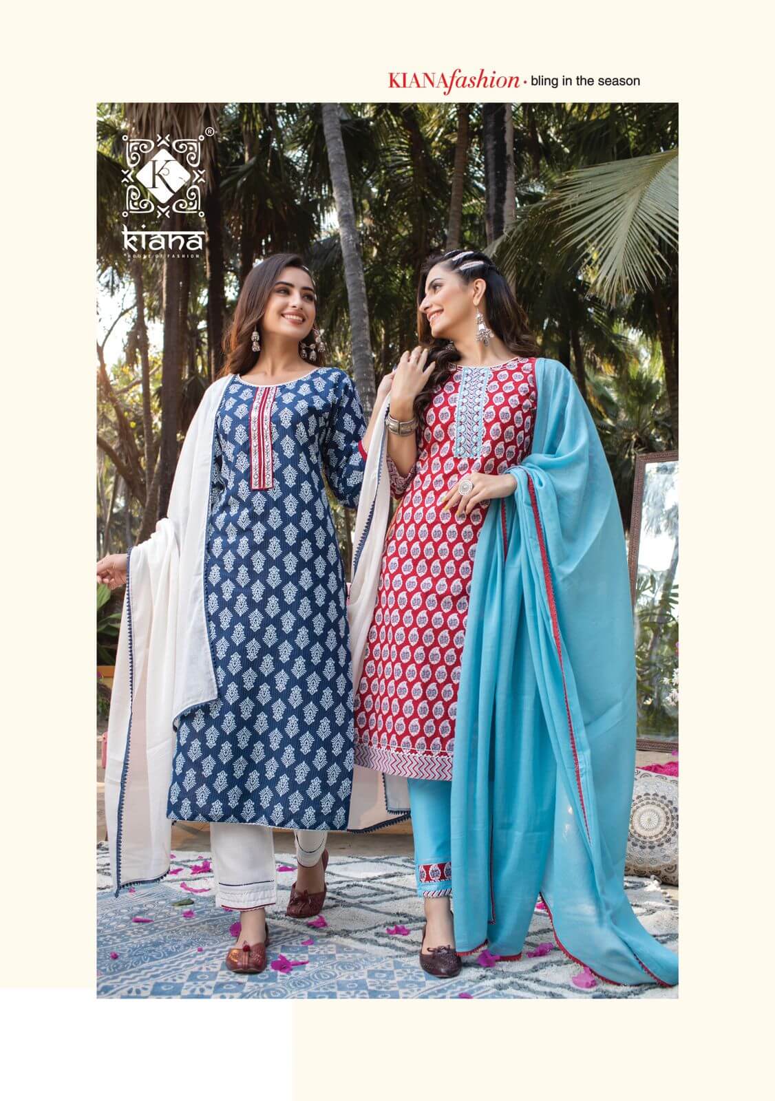 Kiana Cotton Vibe Kurti Bottom Dupatta Set Catalog In Wholesale Price. Purchase Full Catalog of Kiana Cotton Vibe In Wholesale Price Online