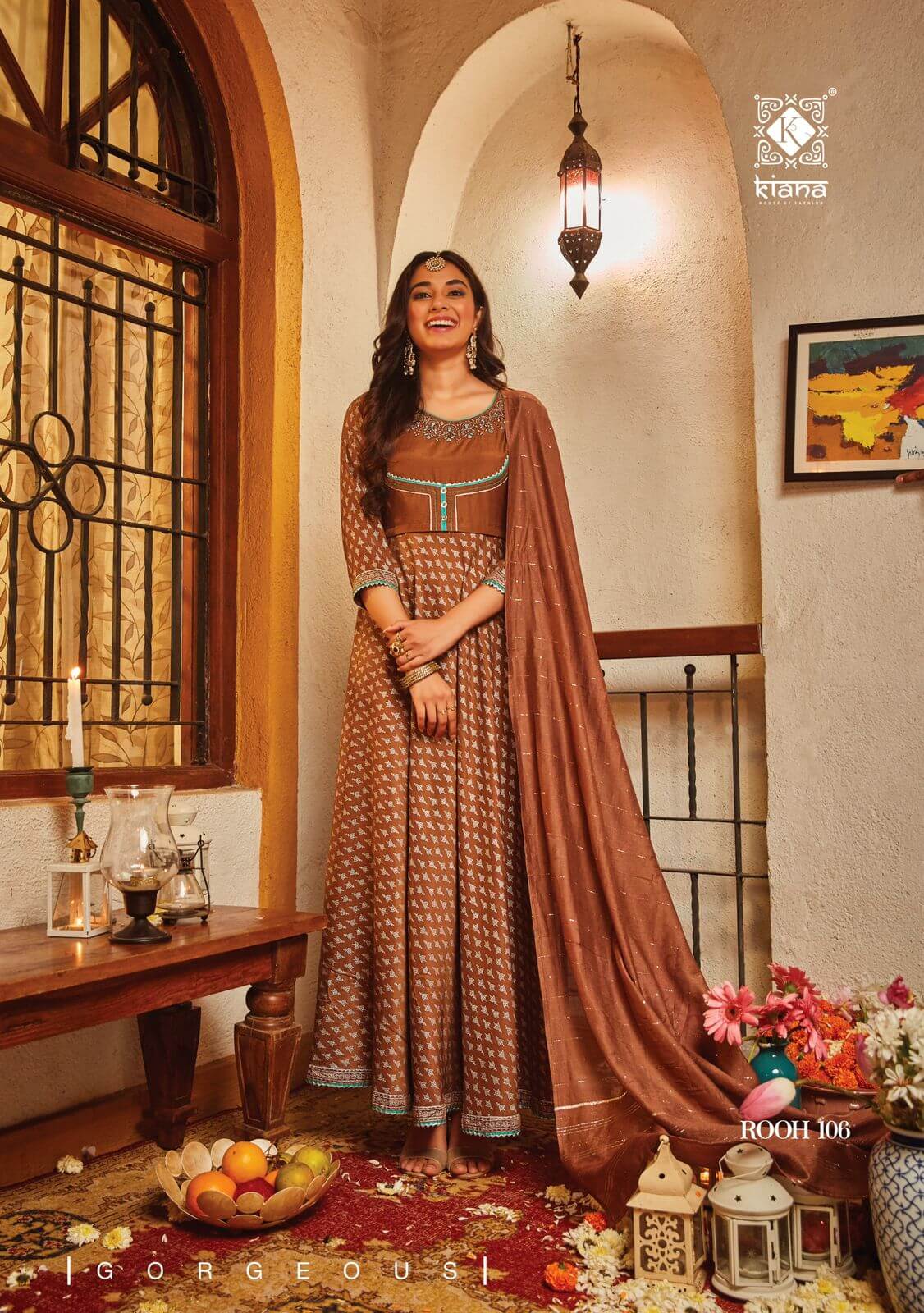 Kiana Rooh Gown With Dupatta Catalog In Wholesale Price, Purchase full Catalog of Kiana Rooh In Wholesale Price Online