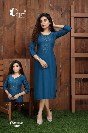 Kinti Diamonds 3 Kurti Wholesale Catalog, Buy Full Catalog of Kinti Diamonds 3 Kurti At Wholesale Price