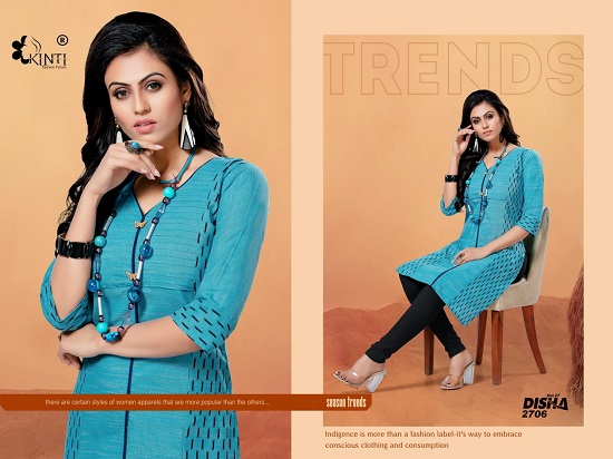 Kinti Kurtis Manufacturer Presents Disha Vol 27 Wholesale Kurtis Catalogue. Order Disha Vol 27 Low Range Kurtis Wholesale Catalogue From Leading Womens Cloth Wholesaler. Buy Low Range Kurtis at Wholesale And Bulk Rate For Business And For Reselling. Low Price Handloom Cotton Kurtis Wholesaler Online.Order Kinti Disha Handloom Cotton 40` length Kurtis In Bulk