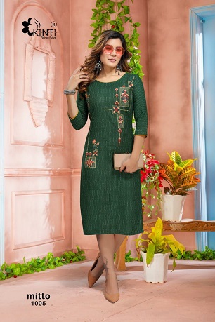 Kinti Mitto Kurtis Wholesale Catalog, Buy Full Catalog of Kinti Mitto Kurtis At Wholesale Price