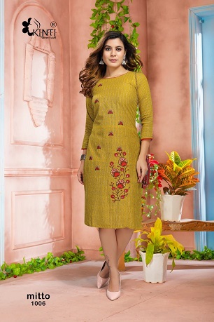 Kinti Mitto Kurtis Wholesale Catalog, Buy Full Catalog of Kinti Mitto Kurtis At Wholesale Price