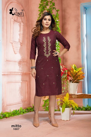 Kinti Mitto Kurtis Wholesale Catalog, Buy Full Catalog of Kinti Mitto Kurtis At Wholesale Price