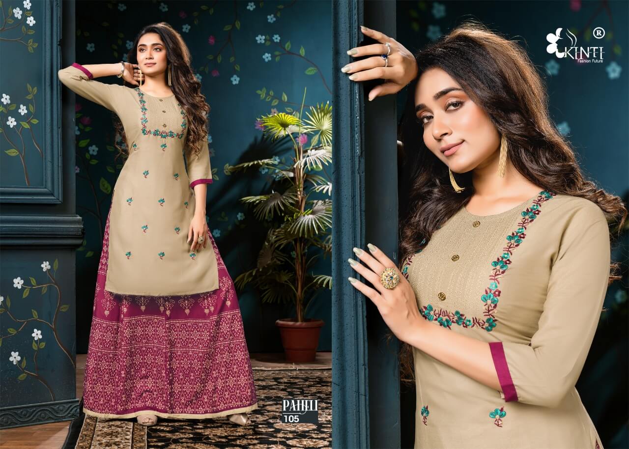 Kinti Paheli Embroidery Top With Skirt Catalog In Wholesale Price. Purchase Full Catalog of Kinti Paheli In Wholesale Price Online