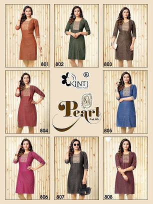 Kinti Pearl 8 Kurti Wholesale Collection, Buy Full Catalog of Kinti Pearl 8 Kurti At Wholesale Price