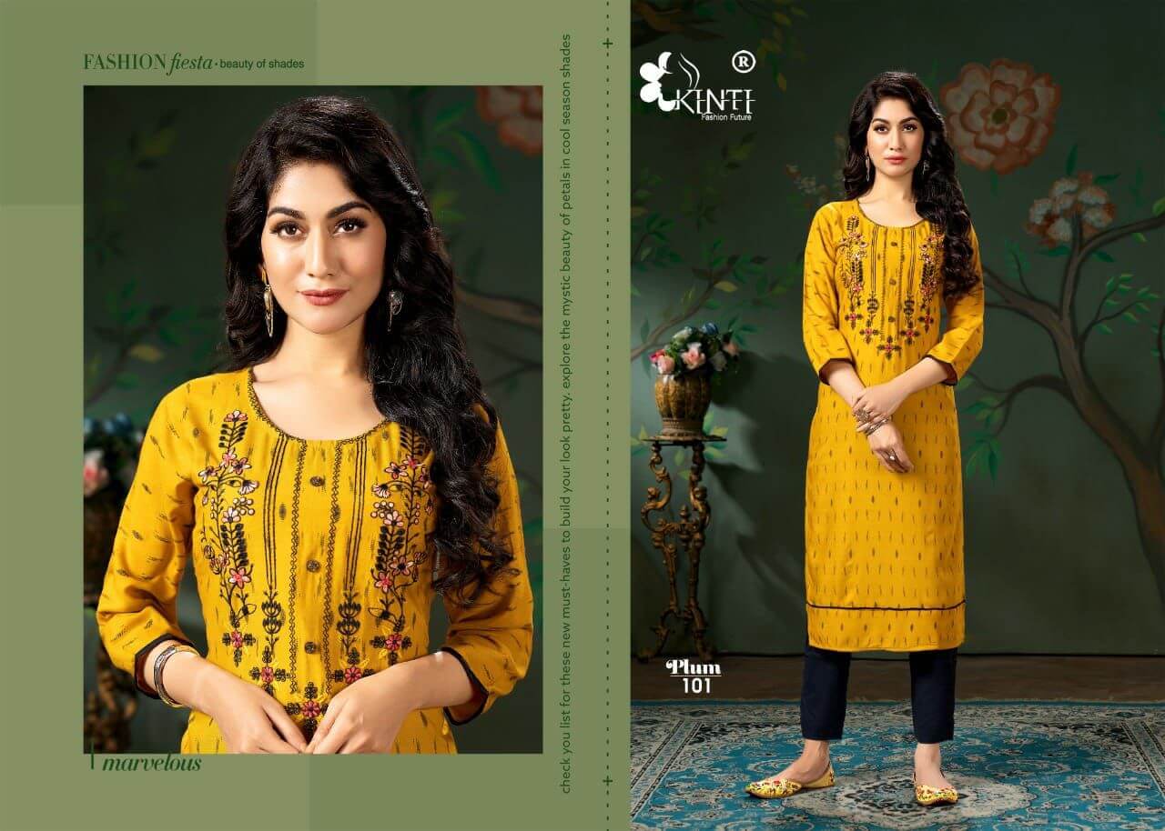 Kinti Plum Straight Kurti Catalog In Wholesale Price. Purchase Full Catalog of Kinti Plum In Wholesale Price Online