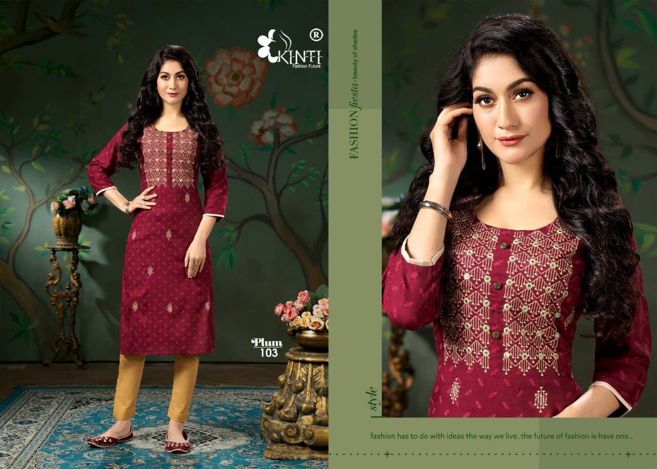 Kinti Plum Straight Kurti Catalog In Wholesale Price. Purchase Full Catalog of Kinti Plum In Wholesale Price Online