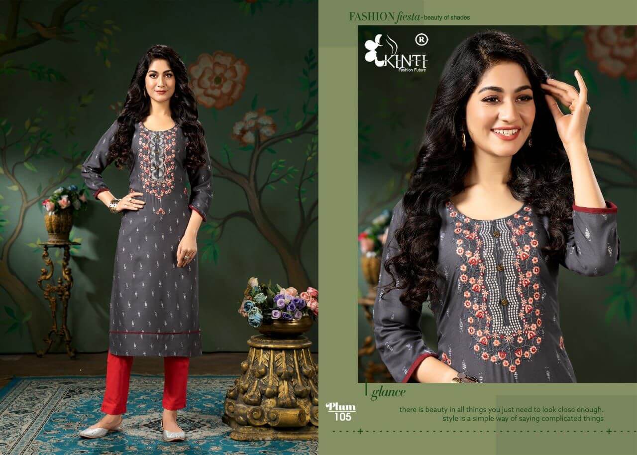 Kinti Plum Straight Kurti Catalog In Wholesale Price. Purchase Full Catalog of Kinti Plum In Wholesale Price Online