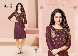 Kinti Silver Line 3 Kurti Wholesale Catalog, Buy Full Catalog of Kinti Silver Line 3 Kurti At Wholesale Price