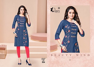 Kinti Silver Line 3 Kurti Wholesale Catalog, Buy Full Catalog of Kinti Silver Line 3 Kurti At Wholesale Price