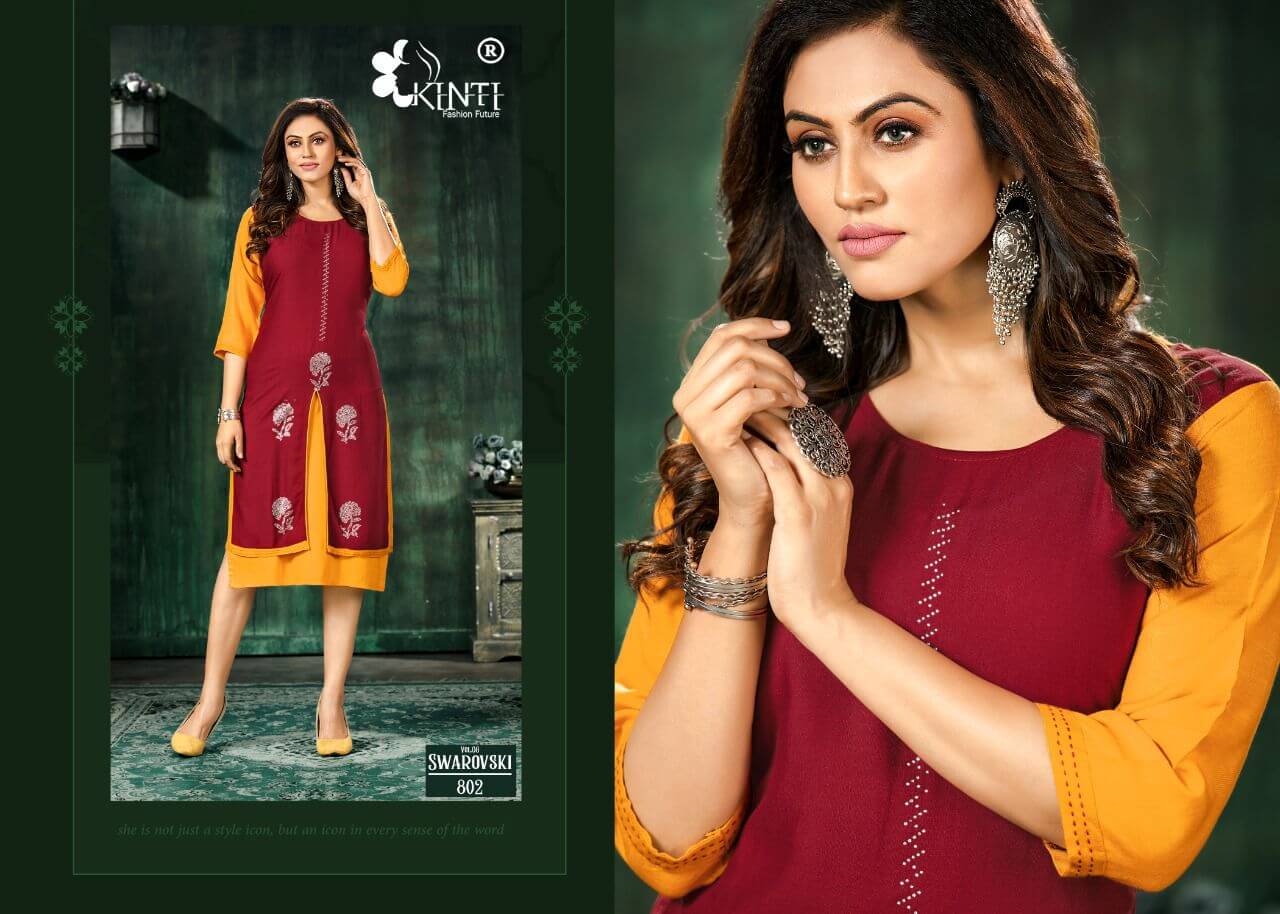 Kinti Swarovski Vol 8 Kurti Catalog In Wholesale Price. Purchase Full Catalog of Kinti Swarovski Vol 8 In Wholesale Price online