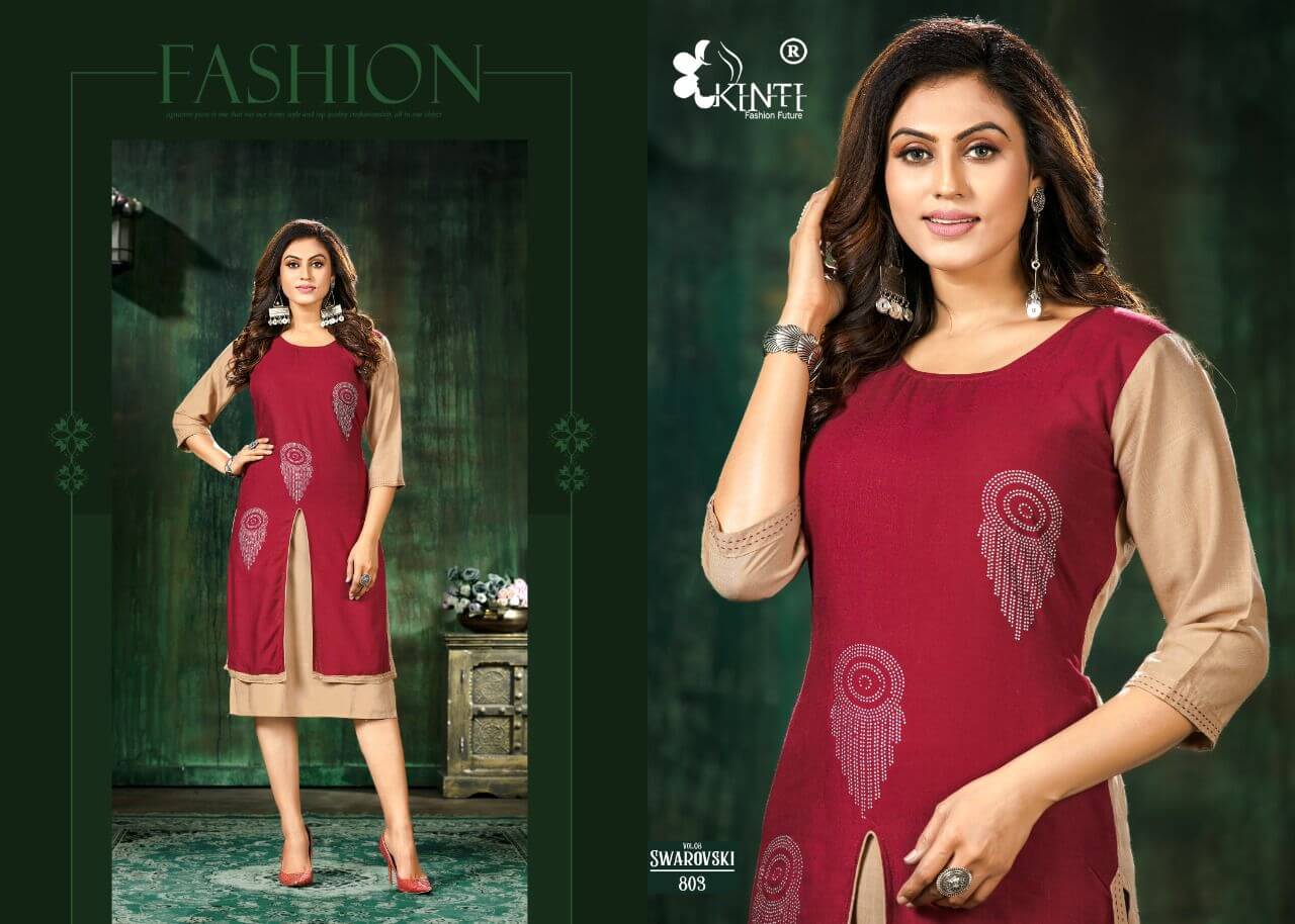 Kinti Swarovski Vol 8 Kurti Catalog In Wholesale Price. Purchase Full Catalog of Kinti Swarovski Vol 8 In Wholesale Price online