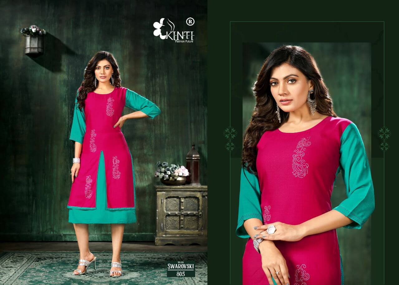 Kinti Swarovski Vol 8 Kurti Catalog In Wholesale Price. Purchase Full Catalog of Kinti Swarovski Vol 8 In Wholesale Price online