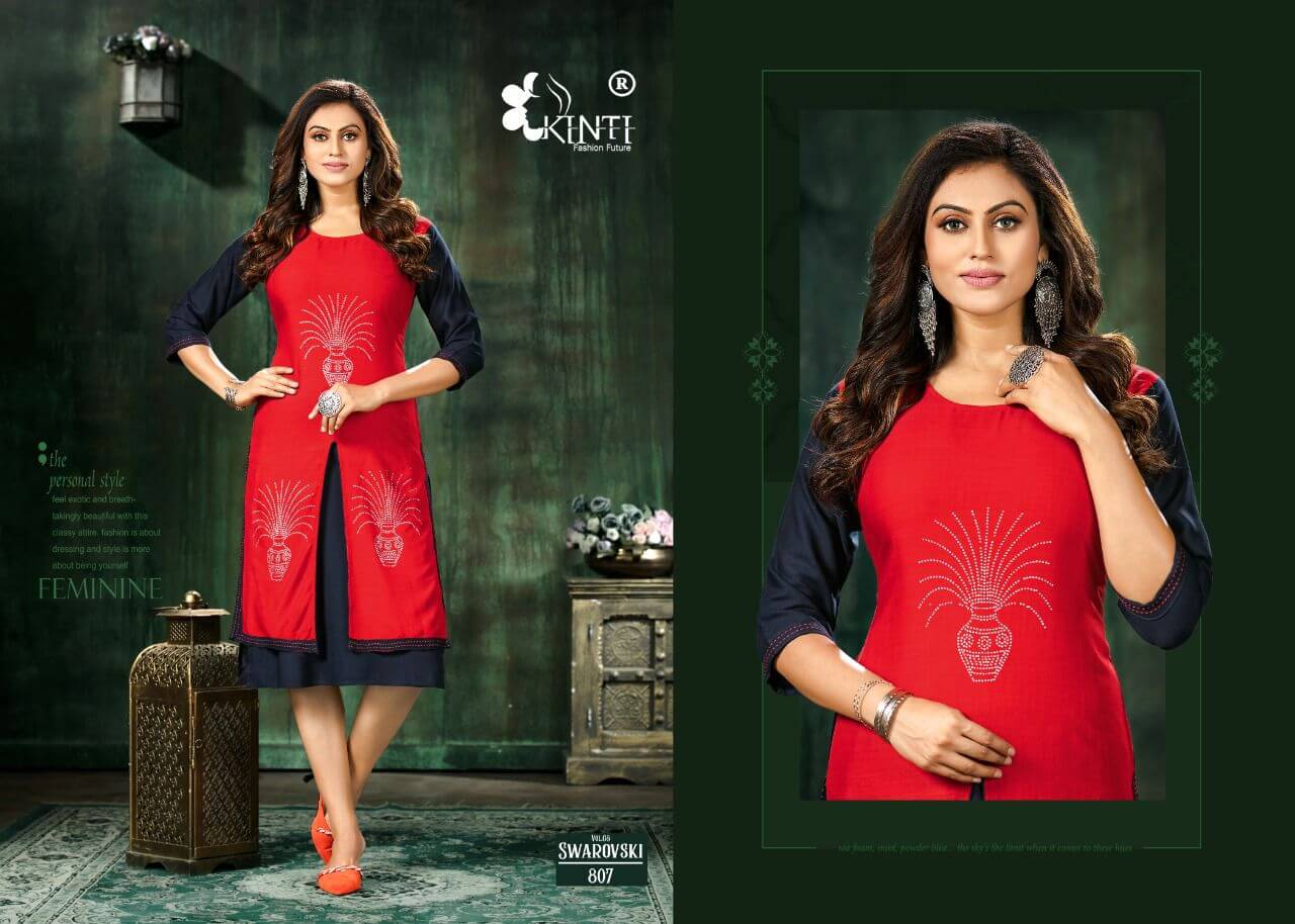 Kinti Swarovski Vol 8 Kurti Catalog In Wholesale Price. Purchase Full Catalog of Kinti Swarovski Vol 8 In Wholesale Price online