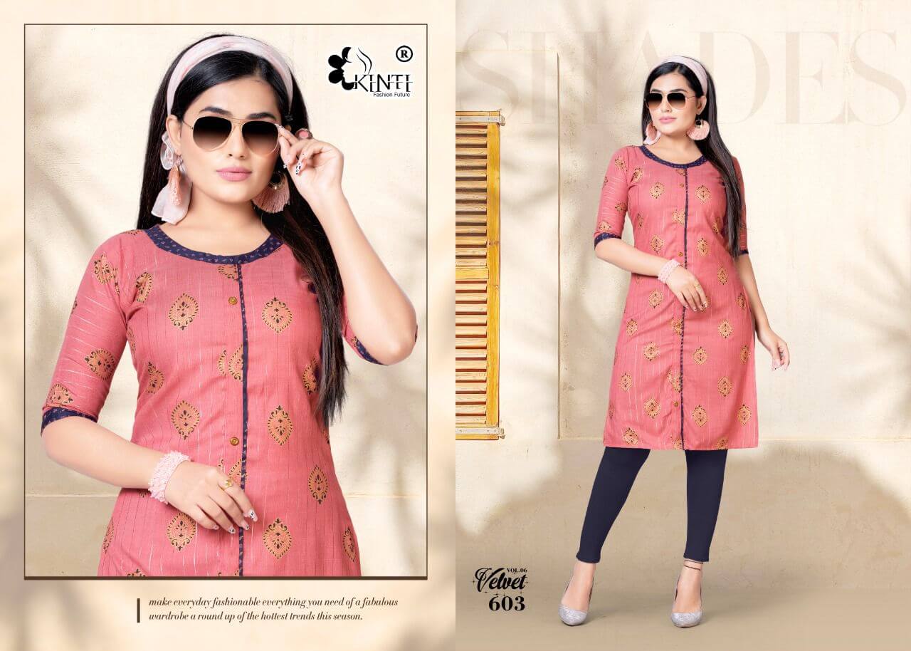 Kinti Velvet Vol 6 Casual Wear Kurti Wholesale Catalog, Buy Full Catalog of Kinti Velvet Vol 6 Casual Wear Kurti At Wholesale Price