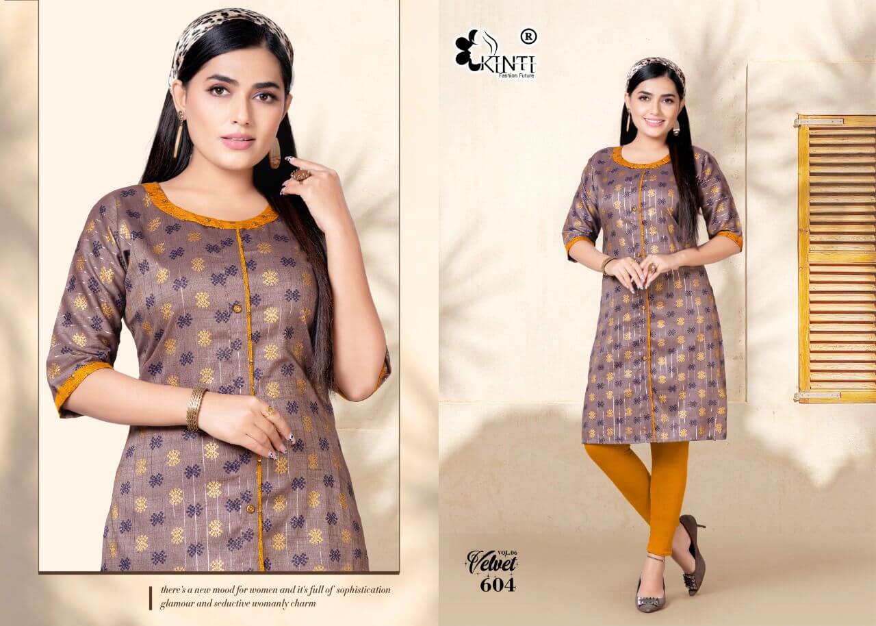 Kinti Velvet Vol 6 Casual Wear Kurti Wholesale Catalog, Buy Full Catalog of Kinti Velvet Vol 6 Casual Wear Kurti At Wholesale Price