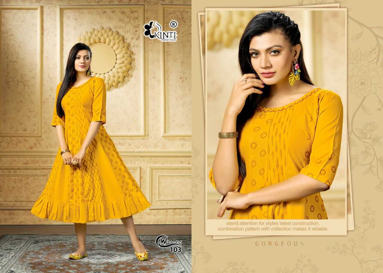 Kinti Waves Anarkali Kurti Catalog In Wholesale Price. Purchase Full Catalog of Kinti Waves In Wholesale Price Online