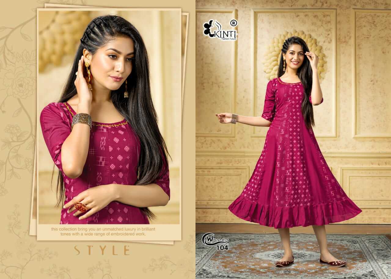 Kinti Waves Anarkali Kurti Catalog In Wholesale Price. Purchase Full Catalog of Kinti Waves In Wholesale Price Online