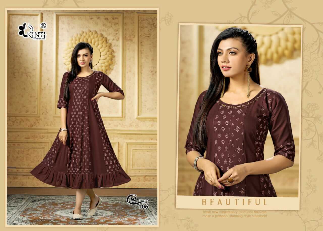 Kinti Waves Anarkali Kurti Catalog In Wholesale Price. Purchase Full Catalog of Kinti Waves In Wholesale Price Online