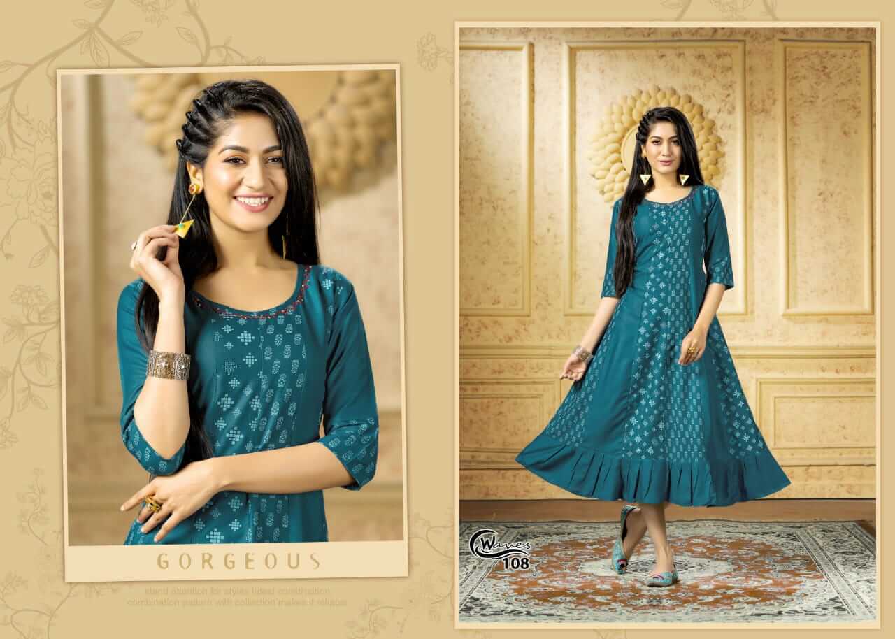 Kinti Waves Anarkali Kurti Catalog In Wholesale Price. Purchase Full Catalog of Kinti Waves In Wholesale Price Online