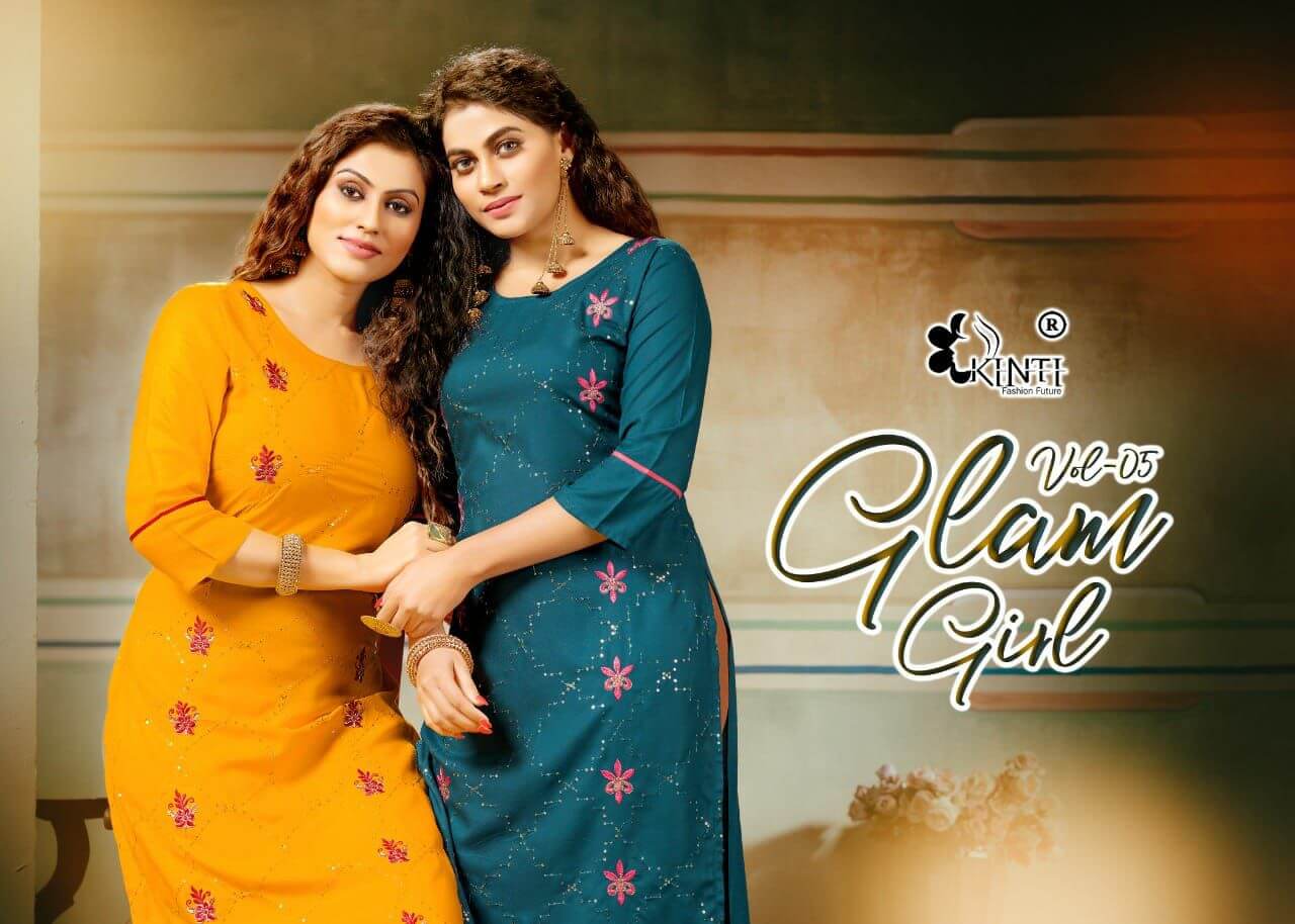 Kitni Glam Girl Vol 5 Staight Kurrti Catalog In Wholesale Price. Purchase Full Catalog of kinti Glam Girl Vol 5 In Wholesale Price Online