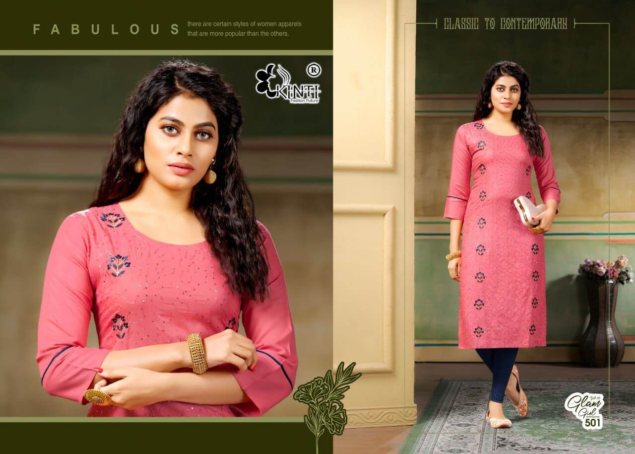 Kitni Glam Girl Vol 5 Staight Kurrti Catalog In Wholesale Price. Purchase Full Catalog of kinti Glam Girl Vol 5 In Wholesale Price Online