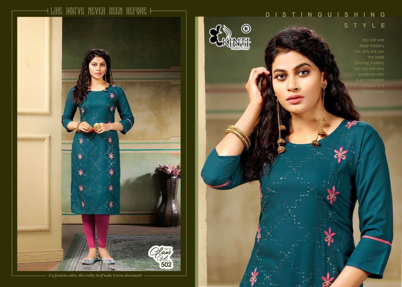 Kitni Glam Girl Vol 5 Staight Kurrti Catalog In Wholesale Price. Purchase Full Catalog of kinti Glam Girl Vol 5 In Wholesale Price Online