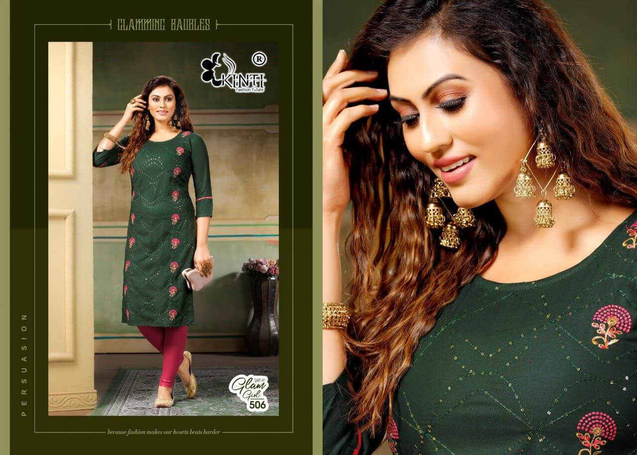 Kitni Glam Girl Vol 5 Staight Kurrti Catalog In Wholesale Price. Purchase Full Catalog of kinti Glam Girl Vol 5 In Wholesale Price Online