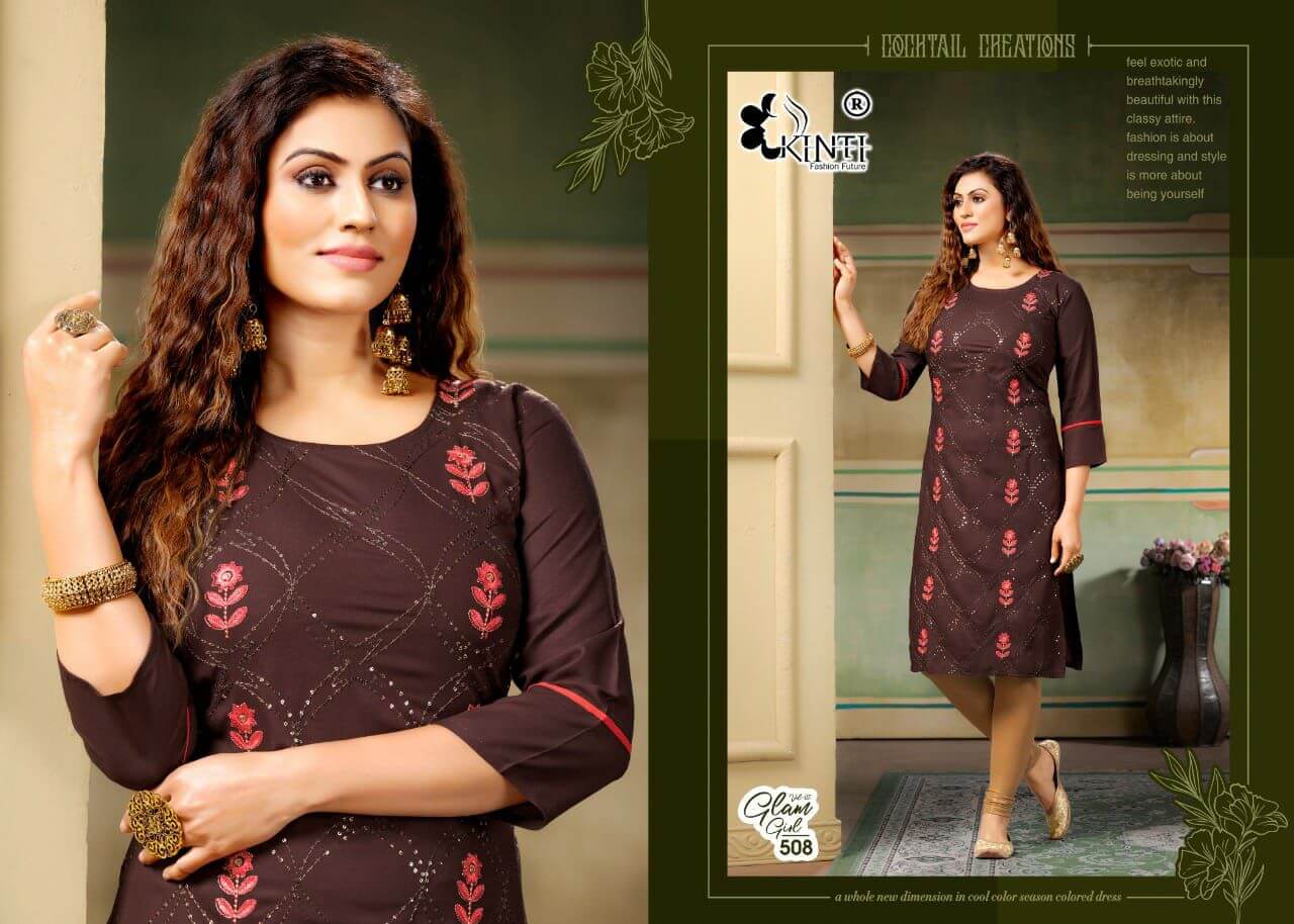 Kitni Glam Girl Vol 5 Staight Kurrti Catalog In Wholesale Price. Purchase Full Catalog of kinti Glam Girl Vol 5 In Wholesale Price Online