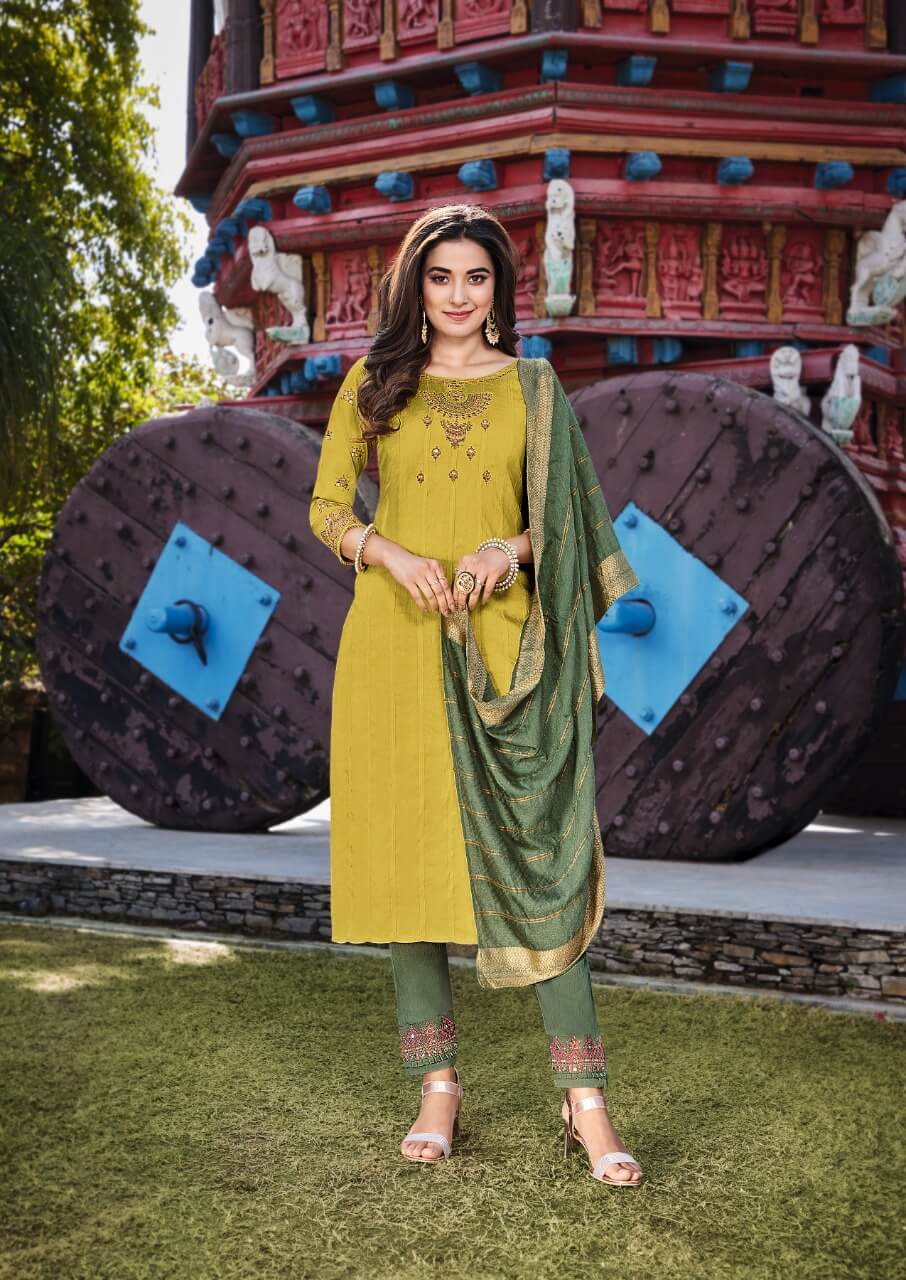 Koodee Riya Vol 2 Ladies Kurti Bottom Dupatta Set Catalog In Wholesale Price. Purchase Full Catalog of koodee Riya Vol 2 In Wholesale Price Online