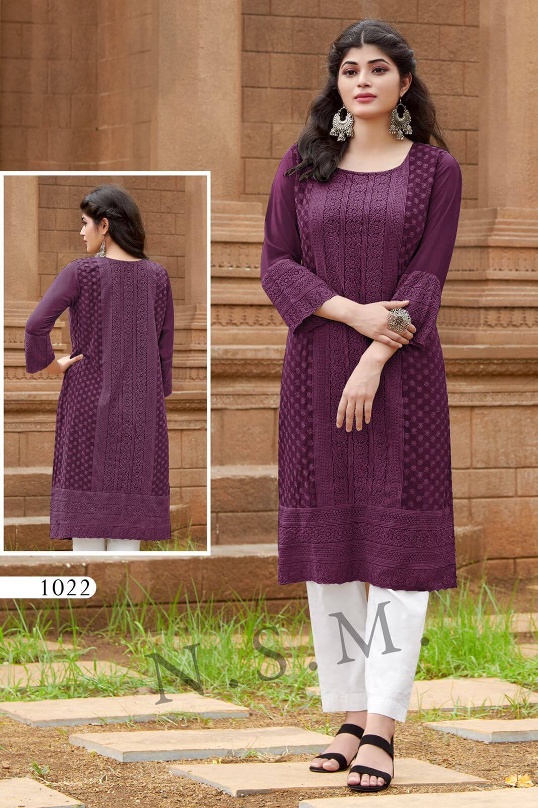 Kumb Glory Georgette Kurtis Wholesale Catalog, Buy Full Catalog of Kumb Glory Georgette Kurtis At Wholesale Price