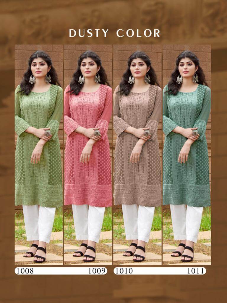 Kumb Glory Vol 2 Georgette Kurtis Wholesale Catalog, Buy Full Catalog of Kumb Glory Vol 2 Georgette Kurtis At Wholesale Price