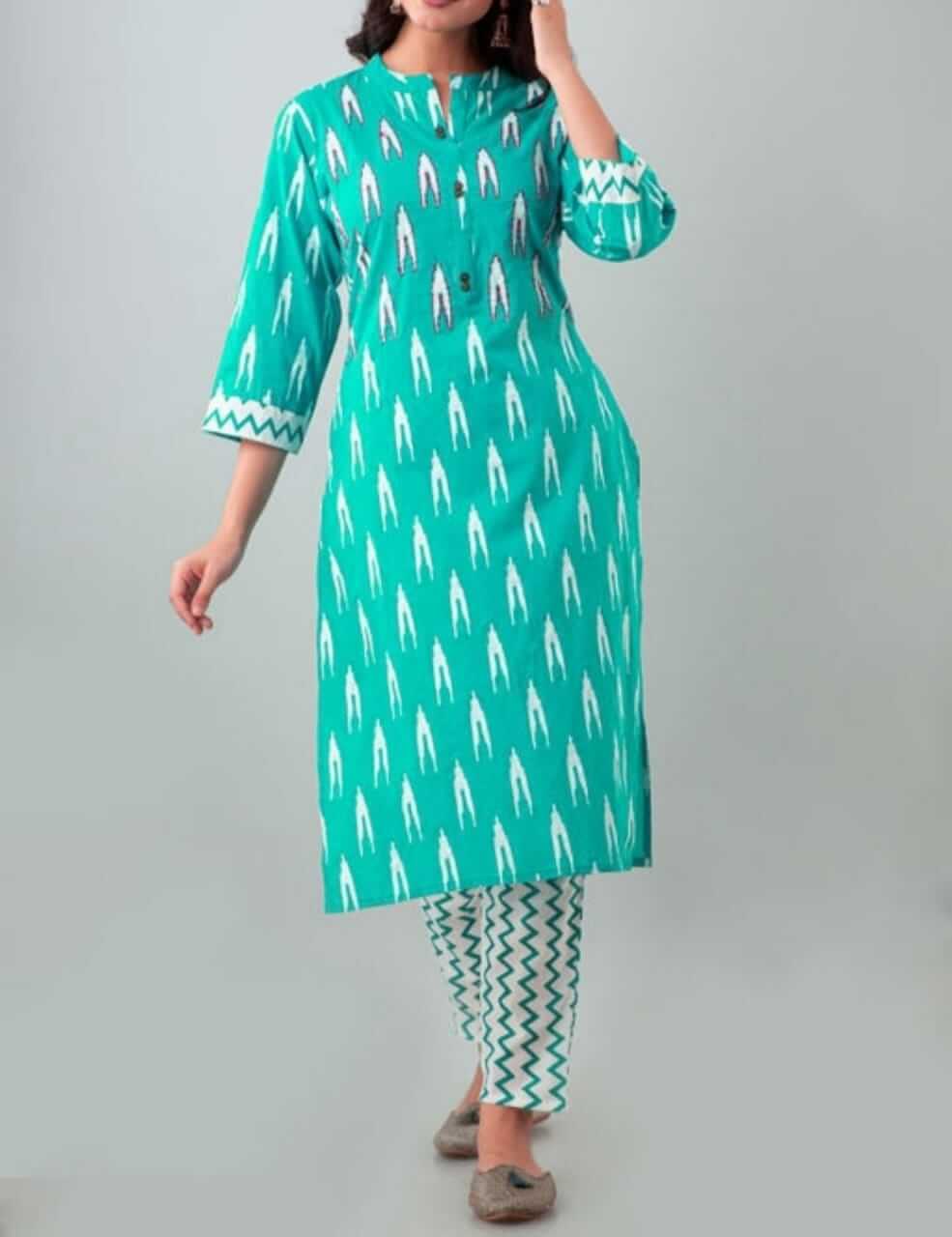 Ladies Ikkat Print Kurti With Bottom Catalog In Wholesale Price. Purchase Full Catalog of Ikkat Print In Wholesale Price Online