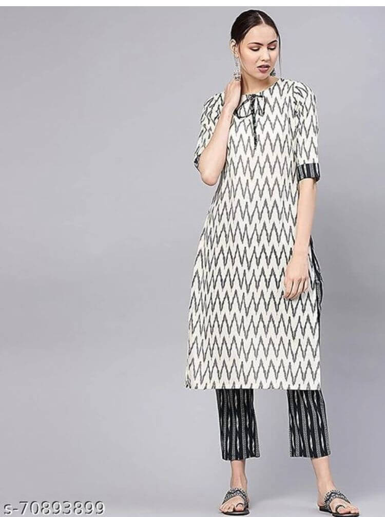 Ladies Ikkat Print Kurti With Bottom Catalog In Wholesale Price. Purchase Full Catalog of Ikkat Print In Wholesale Price Online