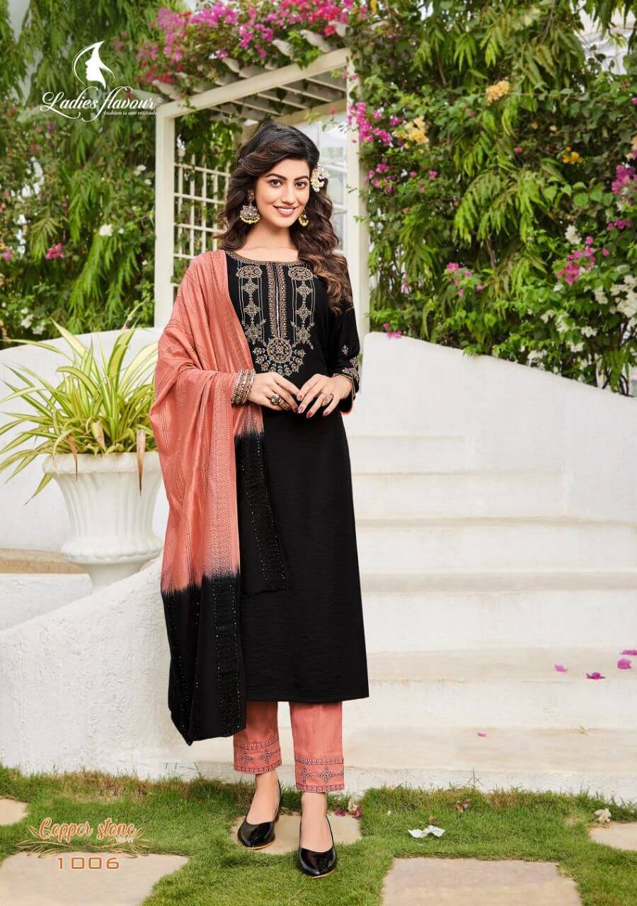 Ladies Flavour Copper Stone Vol 11 Party Wear Dress Wholesale Catalog. Purchase Full Catalog of Party Wear Dress In Wholesale Price Online