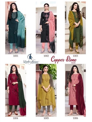 Ladies Flavour Copper Stone Vol 6 wholesale catalog, Buy Full catalog Of Ladies Flavour Copper Stone Vol 6 At wholesale Price